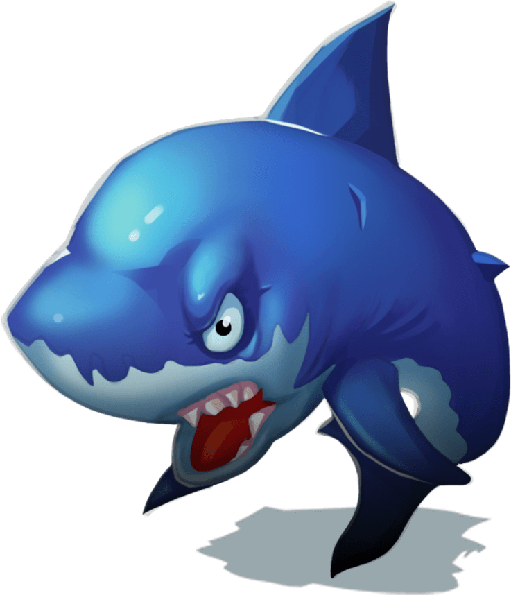 Slot Game Shark Character